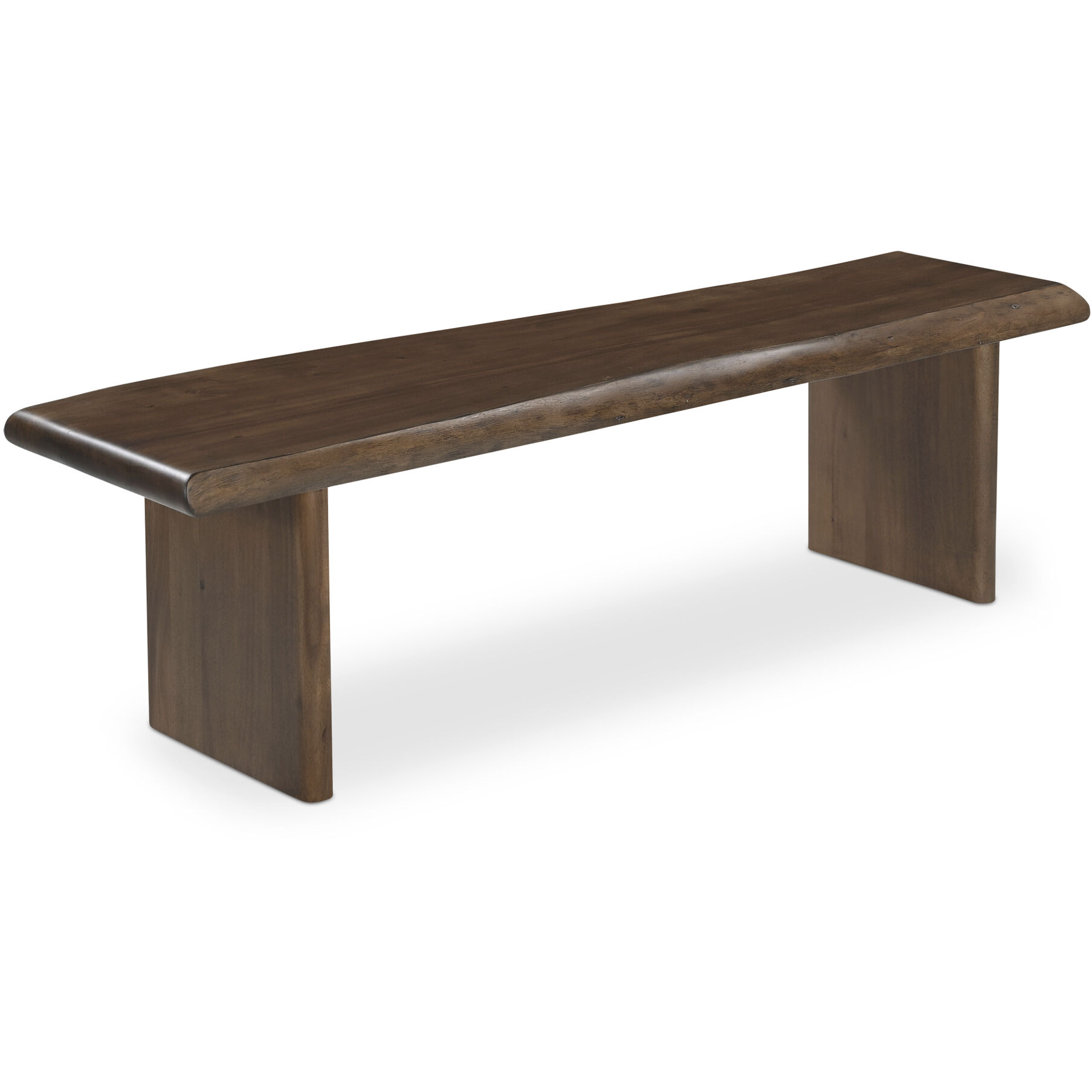 Lila Brown Dining Bench, Large